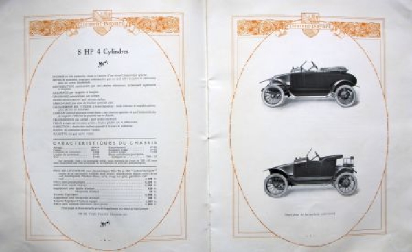 Clement-Bayard Automobiles Modelprogram 1914 Carbrochure (2674)